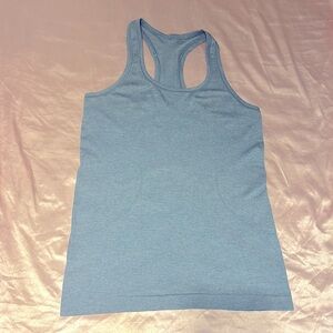 Lululemon swiftly tech tank top size 8 muted blue, great condition